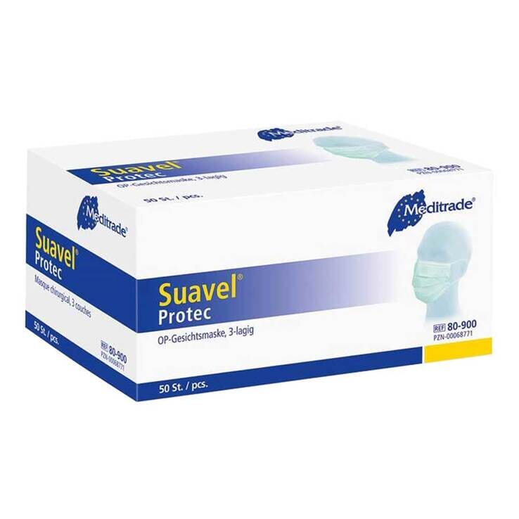 Protec OP-Maske Blau 50er set Maske Meditrade