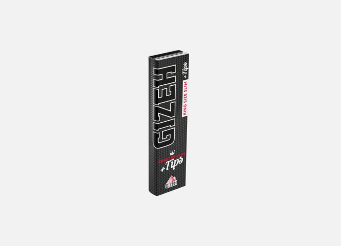 GIZEH Black King Size Slim + Tip