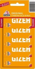 GIZEH Gelb Blister 5x50er