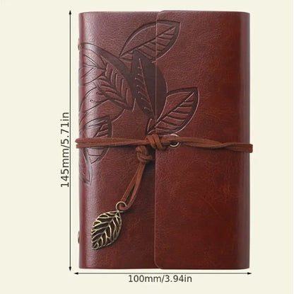 Vintage Leaf Notizbuch Notizblock Retouren-Rebell